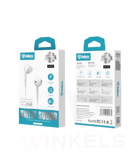 ECOUTEUR FILAIRE INKAX EP-22 BLANC